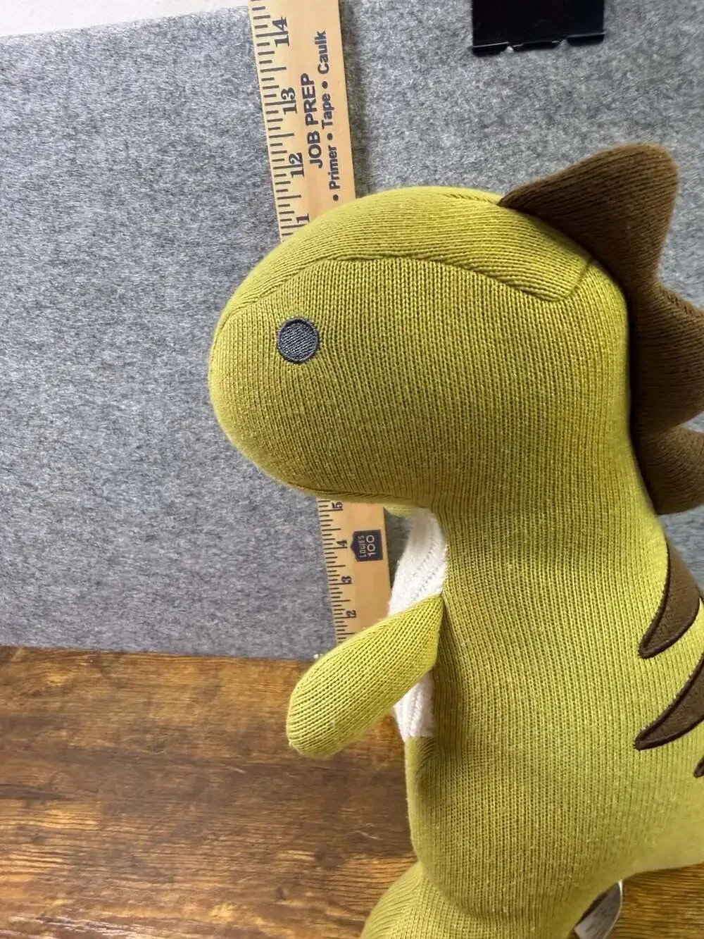 Knit Green Dinosaur T-Rex Plush Toy